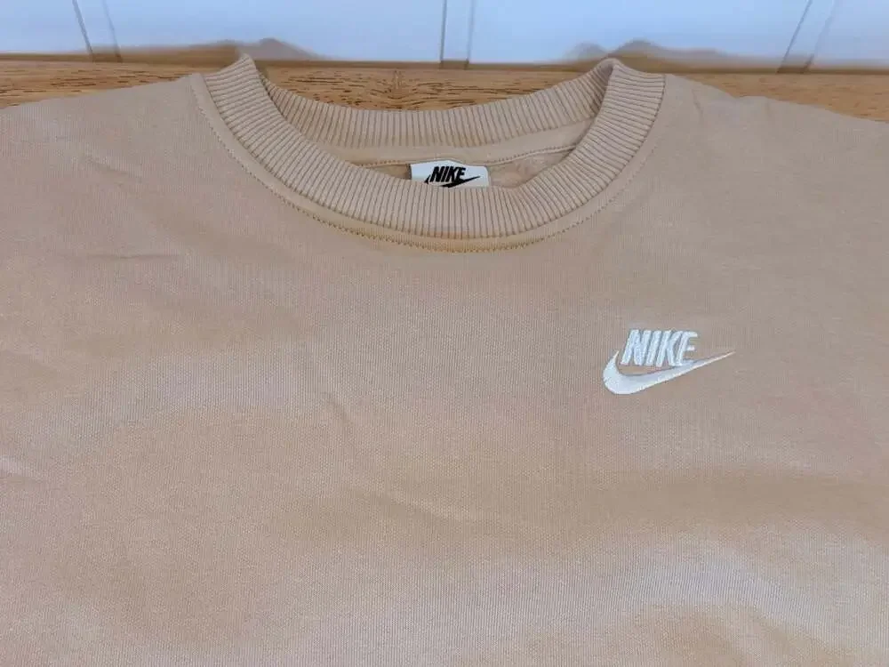Nike Sportswear Club Fleece Kids Oversized Crewneck Sweatshirt - Sand Drift